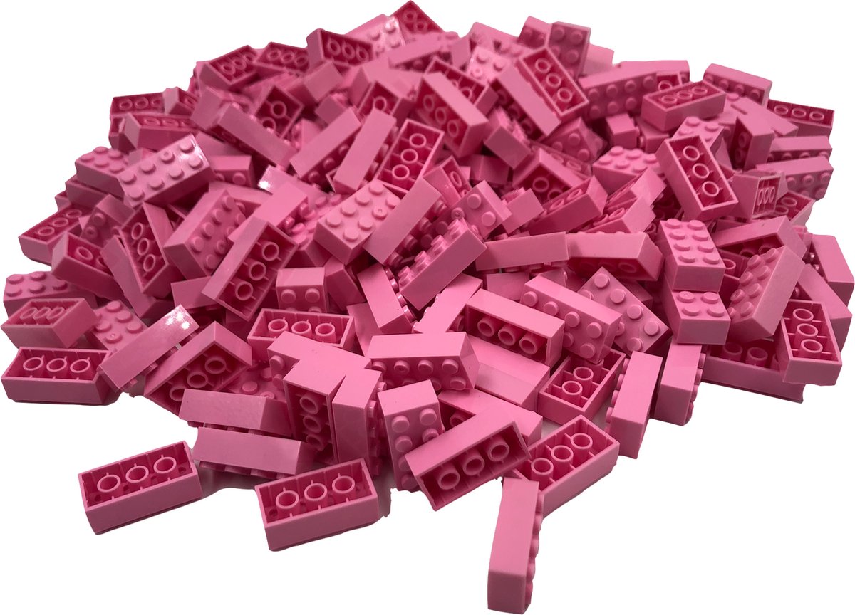 100 Bouwstenen 2x4 | Roze | Compatibel met Lego Classic | Keuze uit vele kleuren | SmallBricks